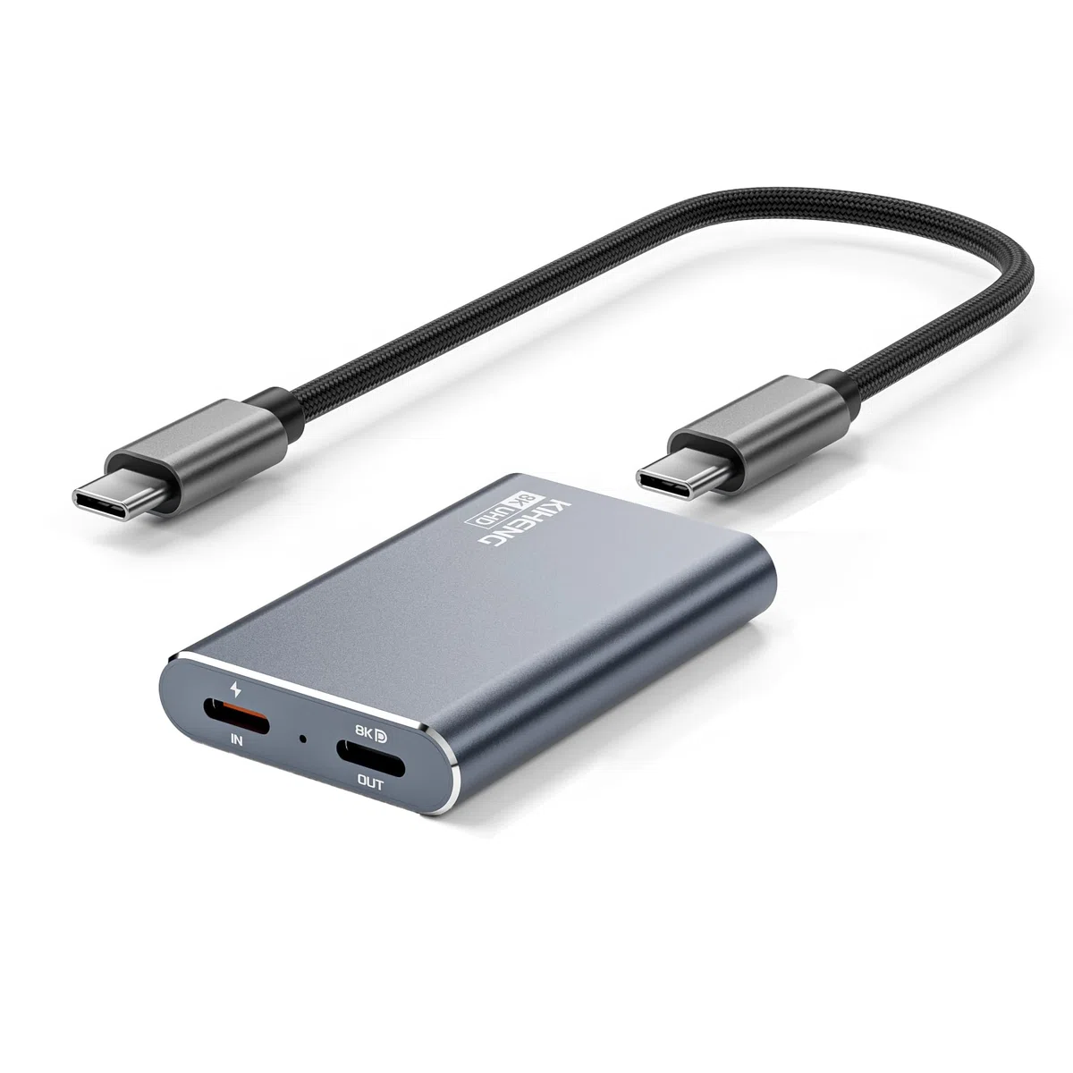 USB-C-auf-AR-Brillenadapter,Power für Xreal/Viture/RayNeo AR-Brillen während des Ladevorgangs für Steam Deck,ROG Ally,Switch 2,DJI RC 2,iPhone 17 oder Android-Phones,kompatibel mit 8K 30Hz/4K 144Hz