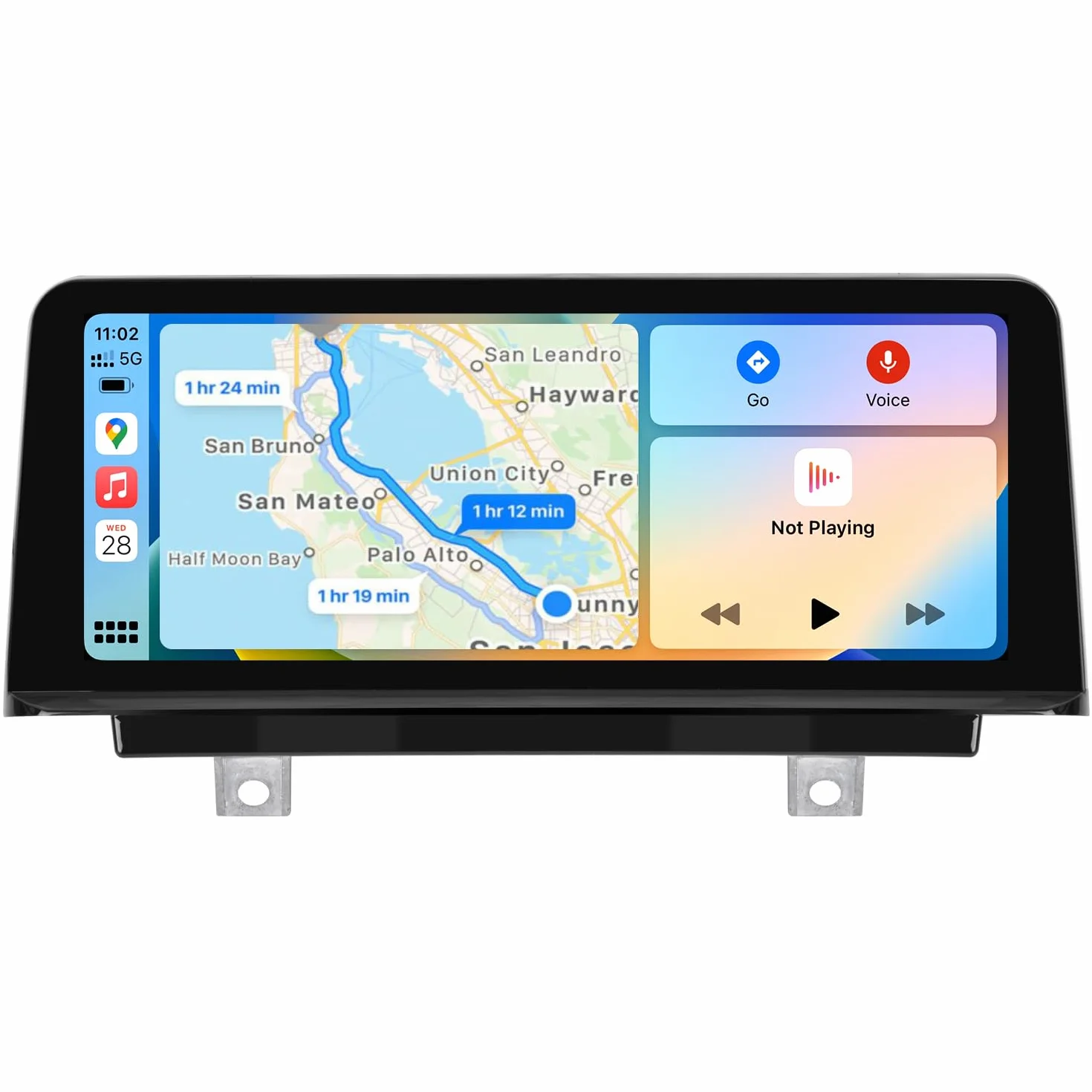 PEMP Linux Display für BMW 1er F20 F21 F22 3er F30 F31 F32 F33 F34 F35 NBT CIC Kabelgebunden und Drahtlos CarPlay Android Auto Nutzen das Original Bluetooth. 1920 x 720 Bildschirm (2012-2017)