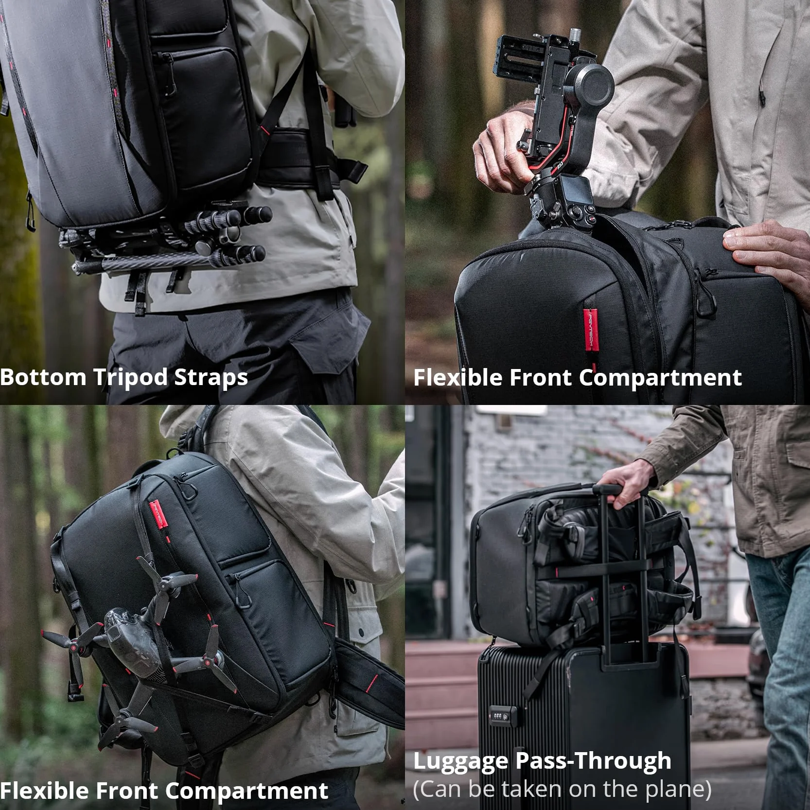 PGYTECH OneMo 2 Kamerarucksack Professionelle Kameratasche für DJI Mavic Series Drone DSLR/SLR spiegellose Kameras
