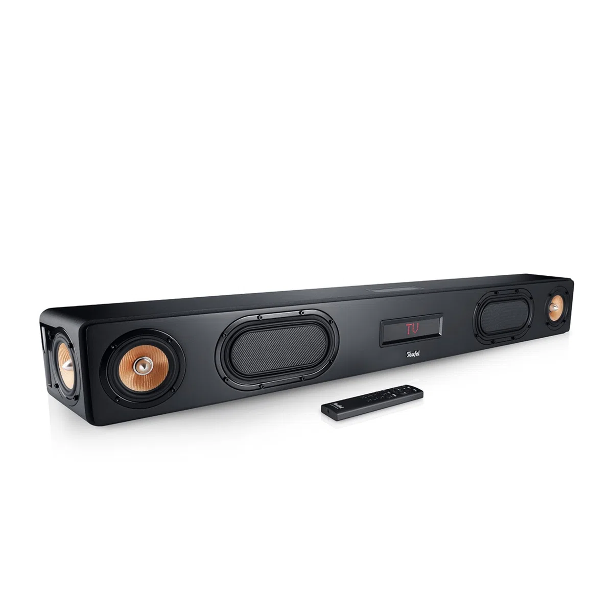 Teufel CINEBAR Ultima Streaming - Soundbar mit Streamer | WLAN-Netzwerkplayer, Kabellos, LAN, Integriertes Subwoofer System, Multiroom Funktion - schwarz