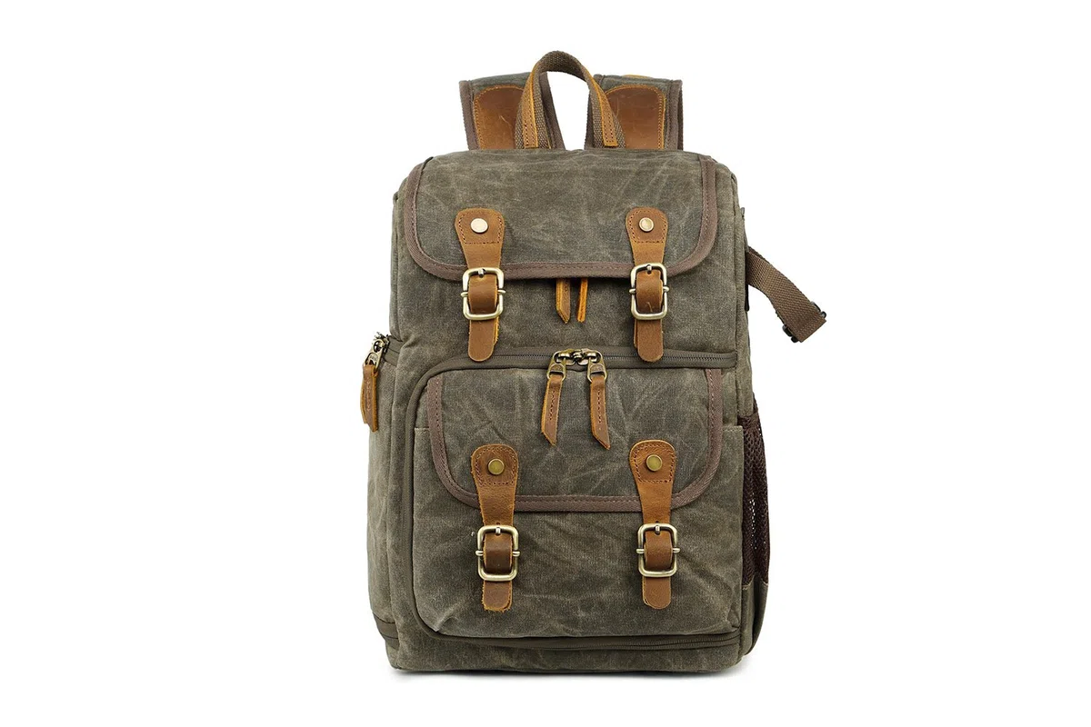 YuanWen DSLR-Kamera-Rucksack, große Kapazität, vorne offen, wasserdicht, stoßfest, SLR/DSLR-Kamera-Rucksack, Kamera-Reisetasche, professionelle Kameratasche