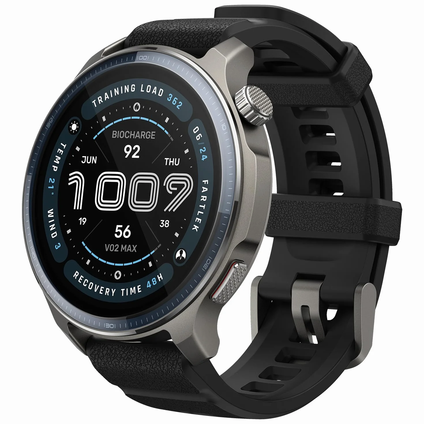 Amazfit Balance 2 Smartwatch 47mm 1.5'' AMOLED Sapphire Glass Dualband-GPS 21 Tage Akkulaufzeit 170+ Sportmodi