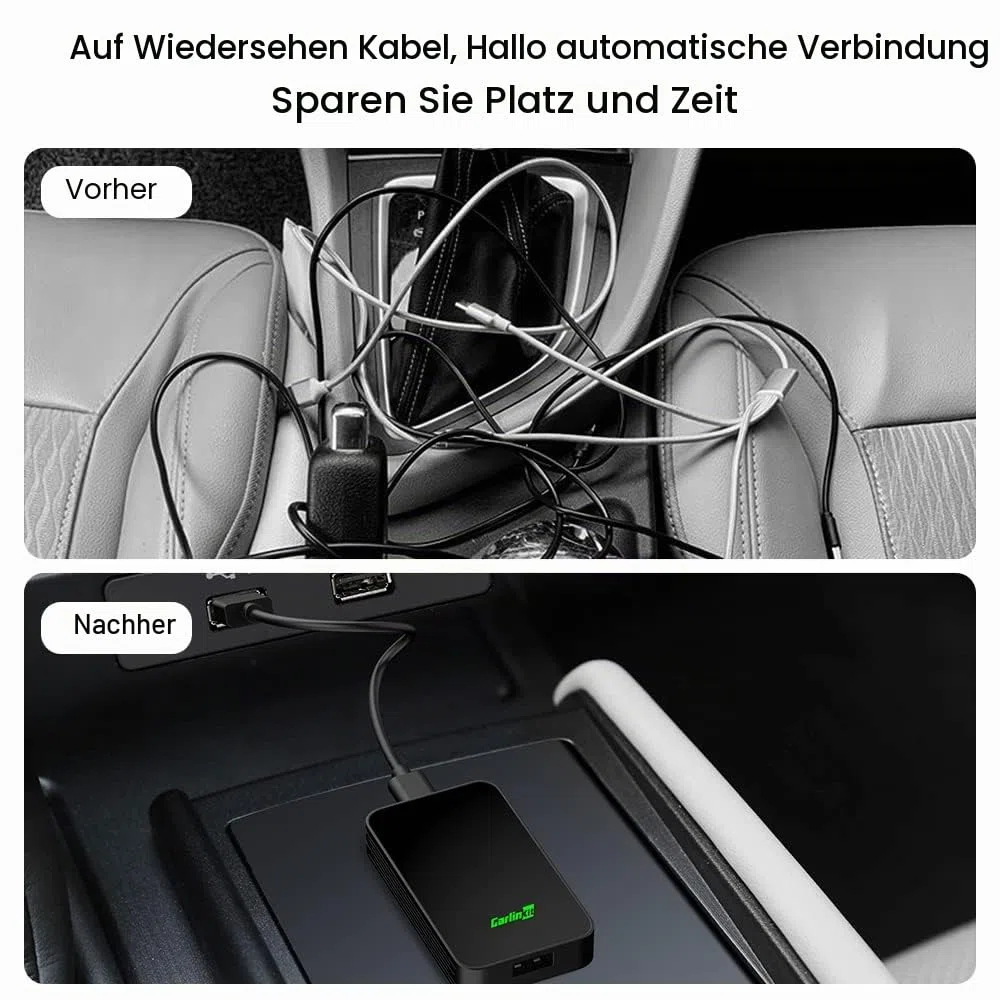 Carlinkit 2026 Neuer Upgrade 5.0 2Air Adapter, bringt drahtloses CarPlay/Android Auto, Plug-and-Play, Nahtlose Verbindung