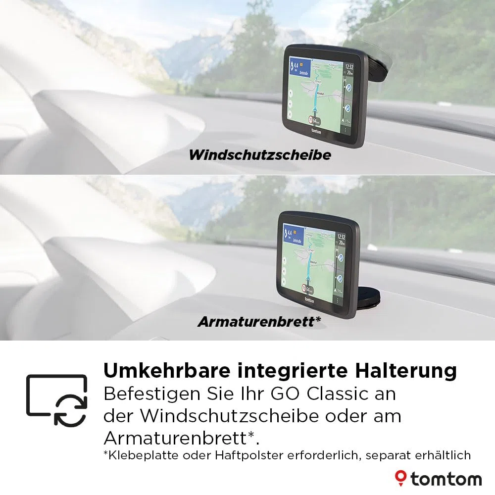 TomTom GO Classic 2nd 6 Zoll Navi mit Stauvermeidung, Karten-Updates Europa, WiFi, Fahrspurassistent
