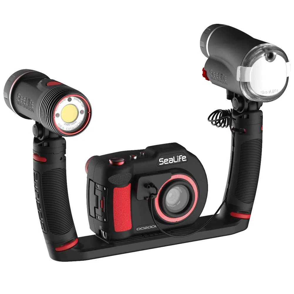 Sealife Flex-Connect Unterwasser Dualschiene (SL9904) für Kameras und Sea Dragon LED Unterwasserleuchten