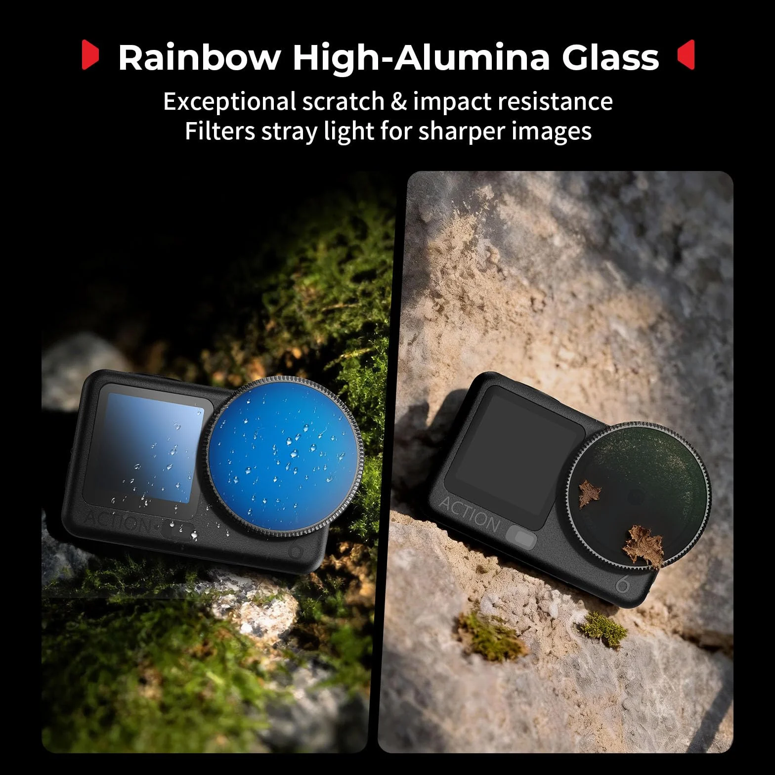 SMALLRIG ND-Filter-Set für DJI Osmo Action 6, 5er-Pack CPL, ND8, ND16, ND32 Aufsteck-Polarisationsfilter & Silikon-Objektivabdeckung, HD-Optikglas/Mehrfachvergütete Filter – 5895
