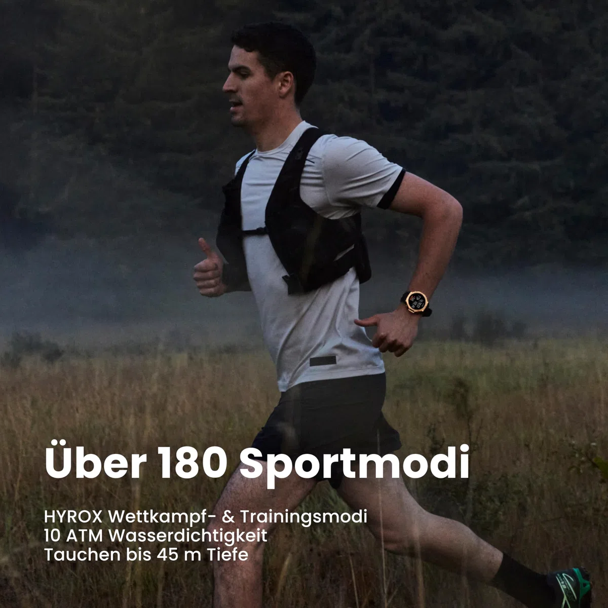 Amazfit T-Rex 3 Pro Outdoor Smartwatch 48mm Saphir-AMOLED-Display Titan-Lünette Dualband-GPS Offline-Karten 25 Tage Akku 10 ATM 180+ Sportmodi