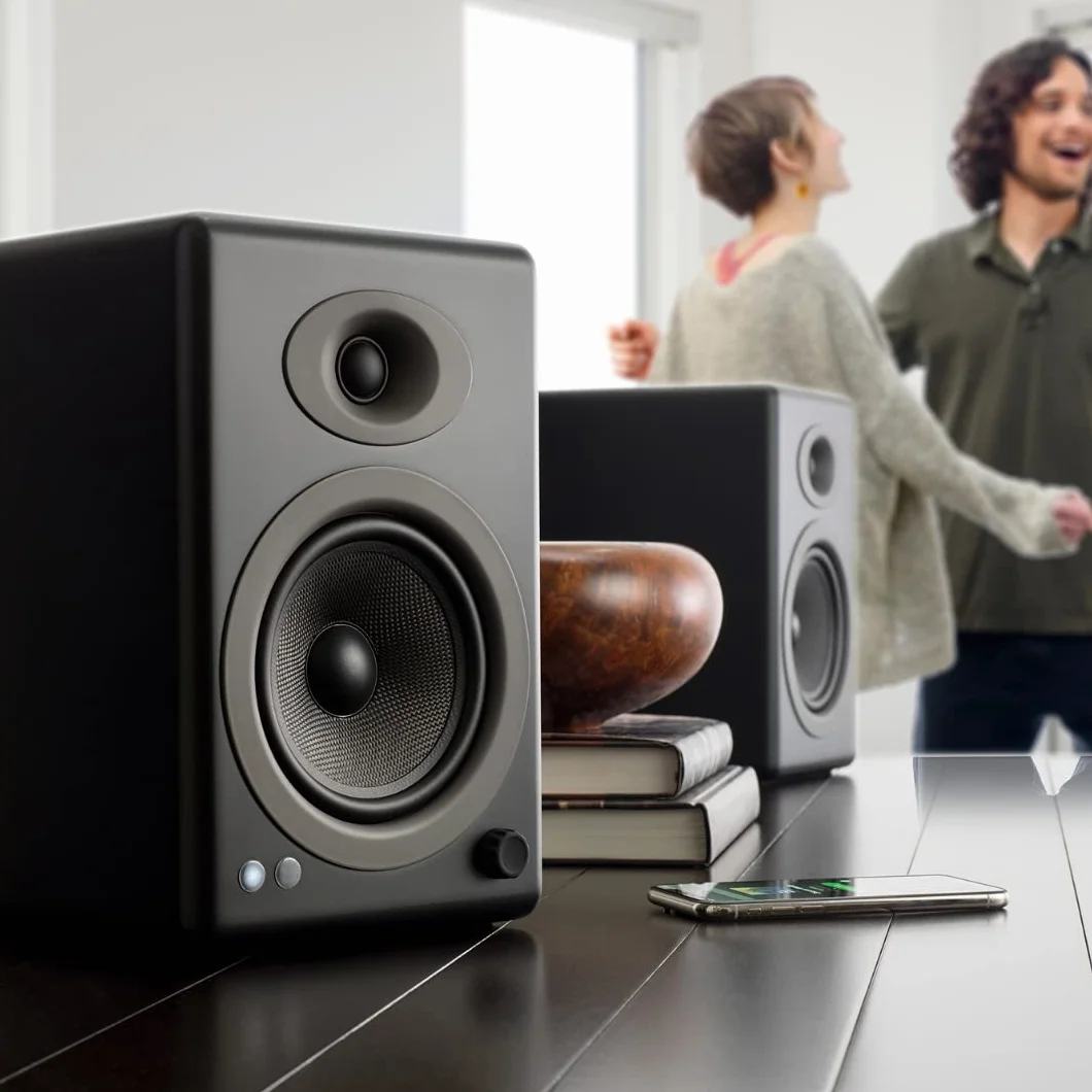 Audioengine Regallautsprecher - A5 Plus 150-W-Bluetooth-Lautsprecher für Heimkinos und Studios