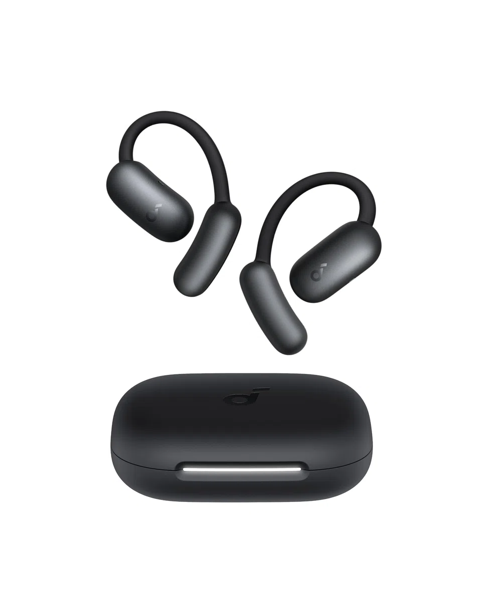 soundcore AeroFit 2 by Anker, Open-Ear Kopfhörer, KI-Übersetzung, anpassbare Ohrbügel, Fester Halt, tiefer Bass, Hi-Res Audio, 42h Spielzeit, Bluetooth 5.4, kabellos Laden, IP55, klare Anrufe durch KI