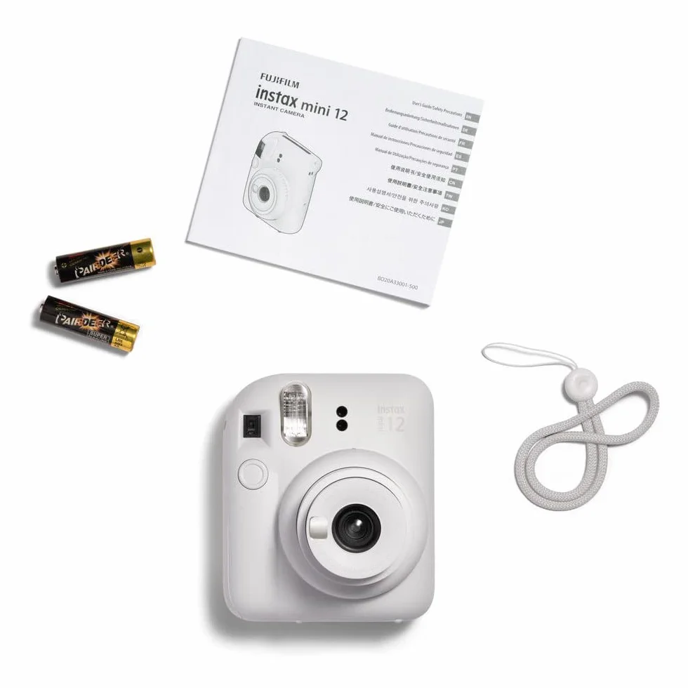 Fujifilm Instax Mini 12 Sofortbildkamera 40 Aufnahmen Tonweiß