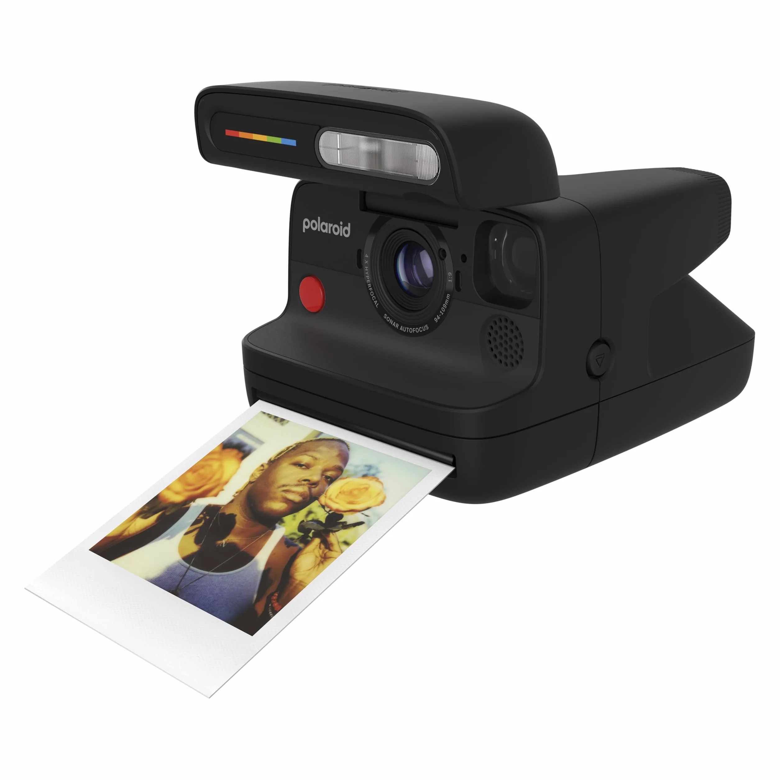 Polaroid FLIP Sofortbildkamera Schwarz + Farbfilm 16 Fotos