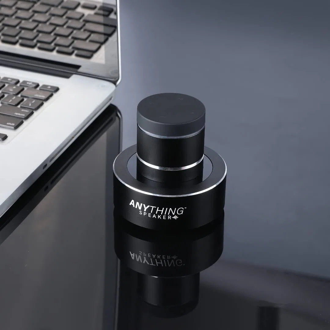 Anything Speaker PRO – Verwandeln Sie alles in einen Lautsprecher – Mini-Bluetooth-Reiselautsprecher – Knochenleitungs-Vibration