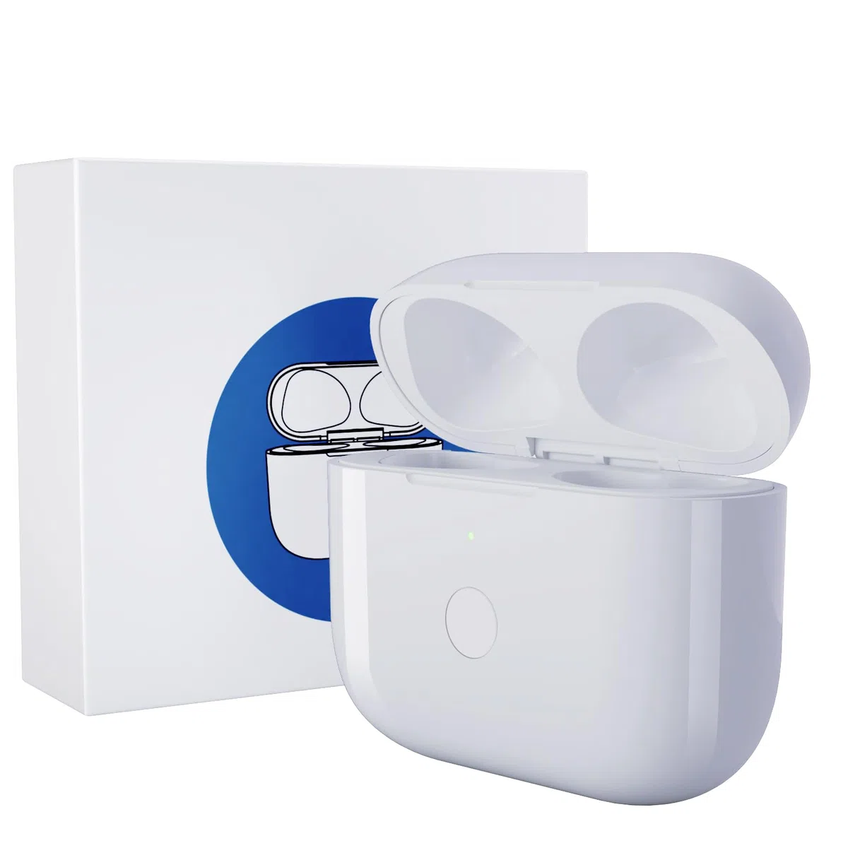 Kabelloses Ladecase Kompatibel mit AirPods Pro 1 und AirPods Pro 2,Wireless Charging Case Original Ersatz Replacement,Bluetooth Pairing Sync Button