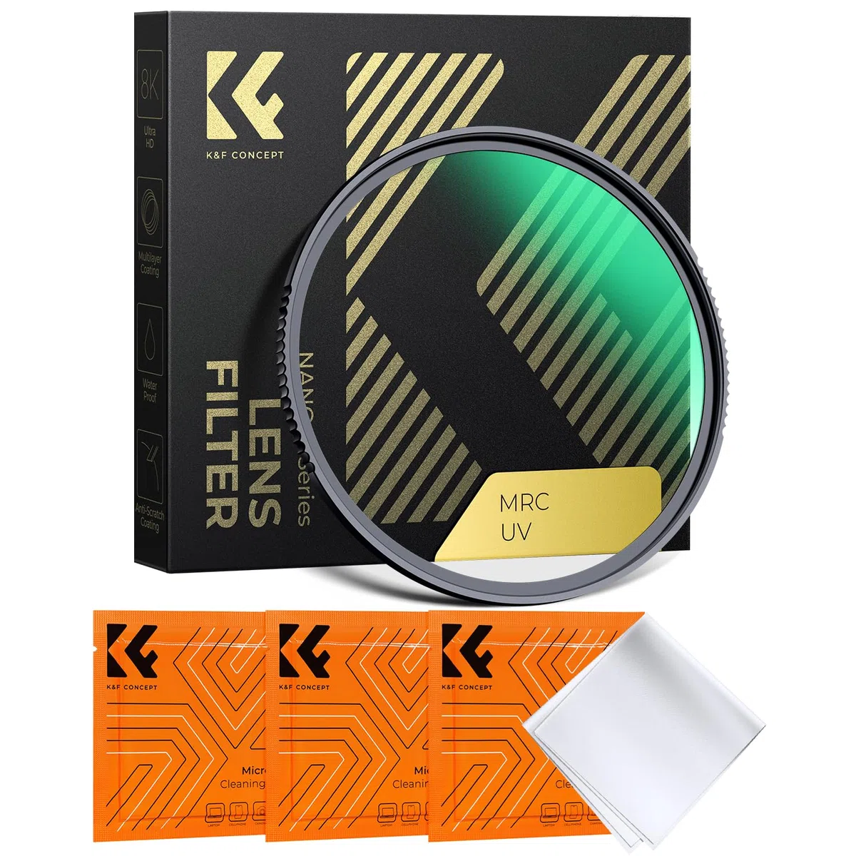 K&F CONCEPT Nano X-Serie UV Filter 67mm Schott-Glas B270 28 Schichten MC Super Slim Schutzfilter Ultraviolett-Filter