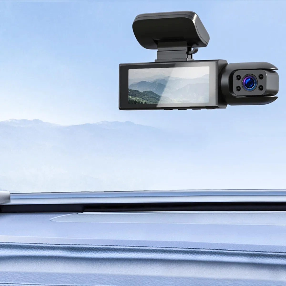 Cam vorne und hinten innen - 2-K Autokamera mit Bewegungserkennung und 170° Weitwinkel | Full 1080p Fahrrekorder mit Parkmonitor, Nachtsicht, Loop-Aufnahme für Taxi