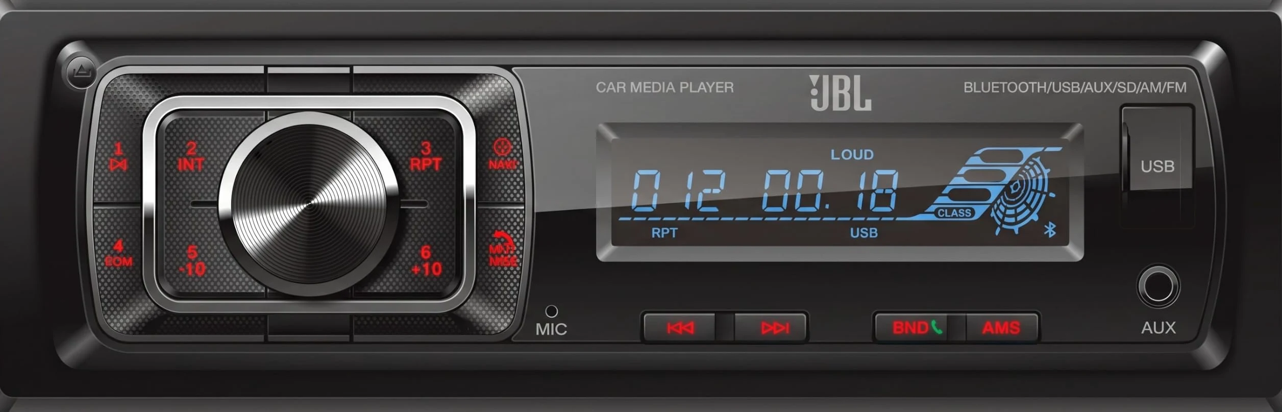JBL Autoradio Bluetooth Celebrity 150 von Harman Kardon, 1 DIN 4 x 50W AM/FM Radio Mit Bluetooth Streaming und Freisprecheinrichtung für Auto mit Abnehmbares Display, USB, SD, AUX und 2 RCA Ausgänge