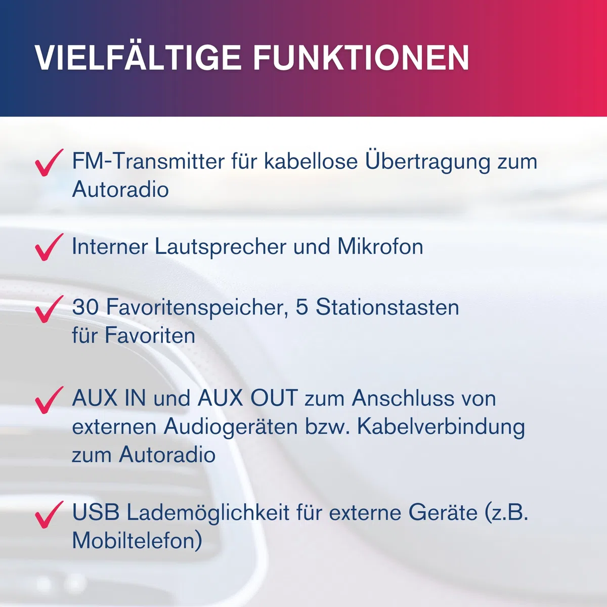 Albrecht DR 57 Adapter zum Aufrüsten von Auto-Radios, 27257, FM-Transmitter für DAB+ Sender und Bluetooth-Verbindung vom Smartphone zum UKW-Radio, schwarz