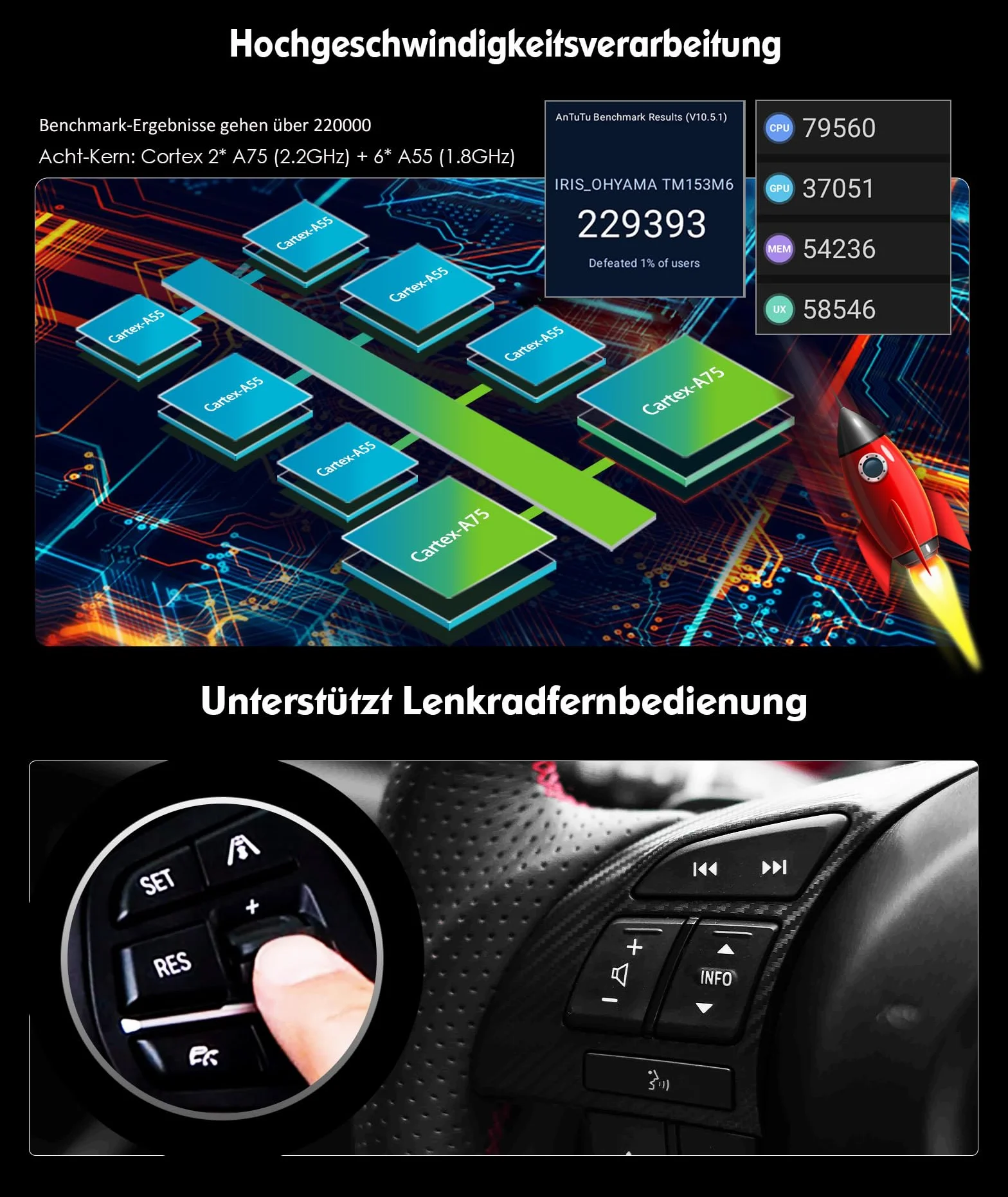 Erisin Android 16 9 Zoll 4GB+64GB 8-Kern Autoradio GPS Navi für VW Polo Passat B6 Golf 5 6 Touran Sharan Skoda Seat Tiguan Jetta T5 Unterstützt Touchscreen CarPlay DAB+ WiFi 4G FM Bluetooth 5.0 A2DP