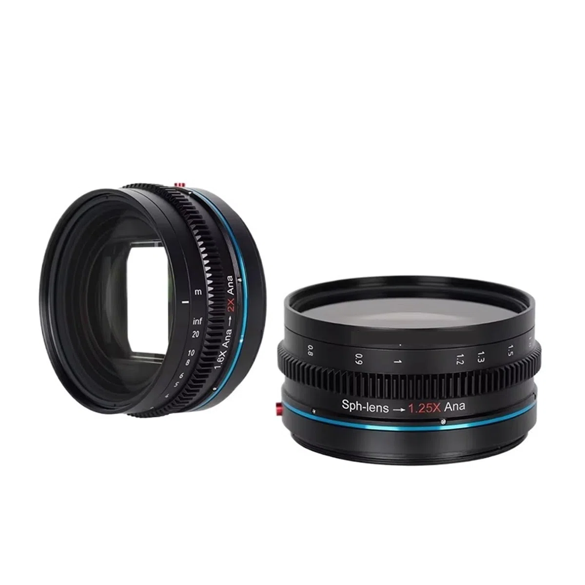 1,25-facher anamorpher Squeeze-Adapter mit 67/72/77/82/92-mm-Ringen, erweiterbar auf den 2-fachen Effekt for Vollformat-APS-C-MFT-Kameras