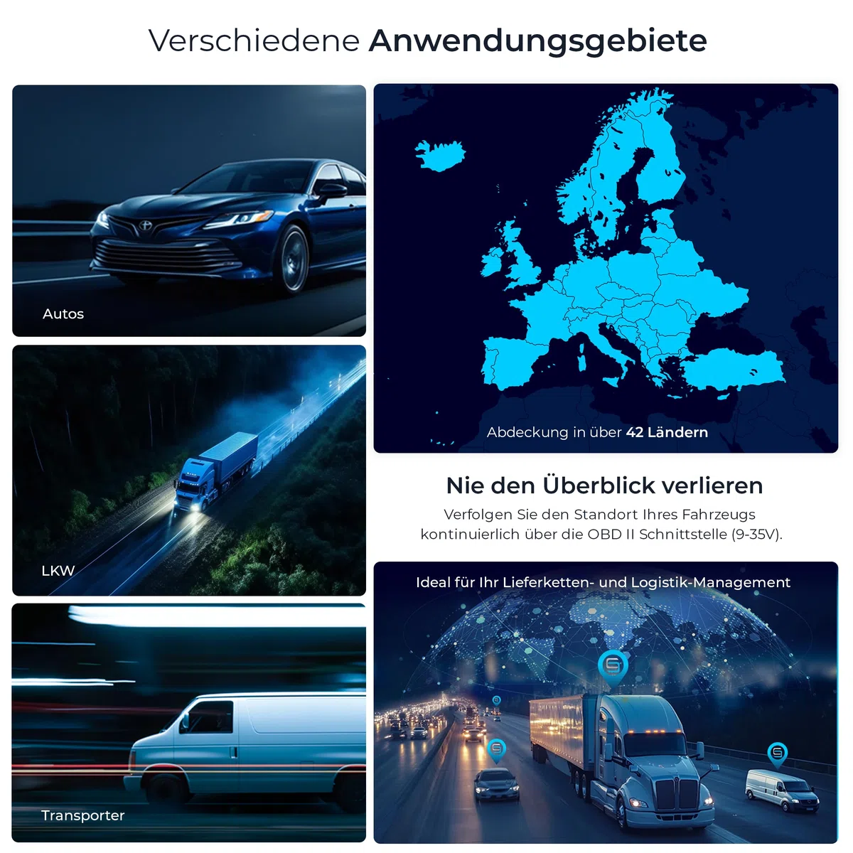 SALIND GPS - Salind 4G OBD GPS Tracker Auto, Fahrzeuge und LKWs OBD2 Stecker - Peilsender Auto mit Ortung - elektronisches Fahrtenbuch - Online weltweit Echtzeit Tracking mit App- ohne Aufladen