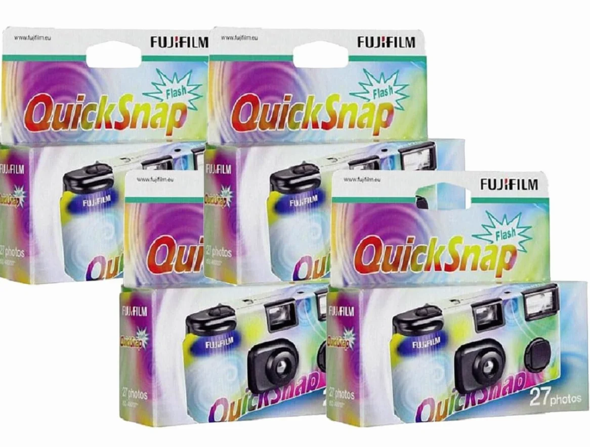Fuji Quicksnap X-tra 400 ASA 27 exp Einmalblitze 4 Stück