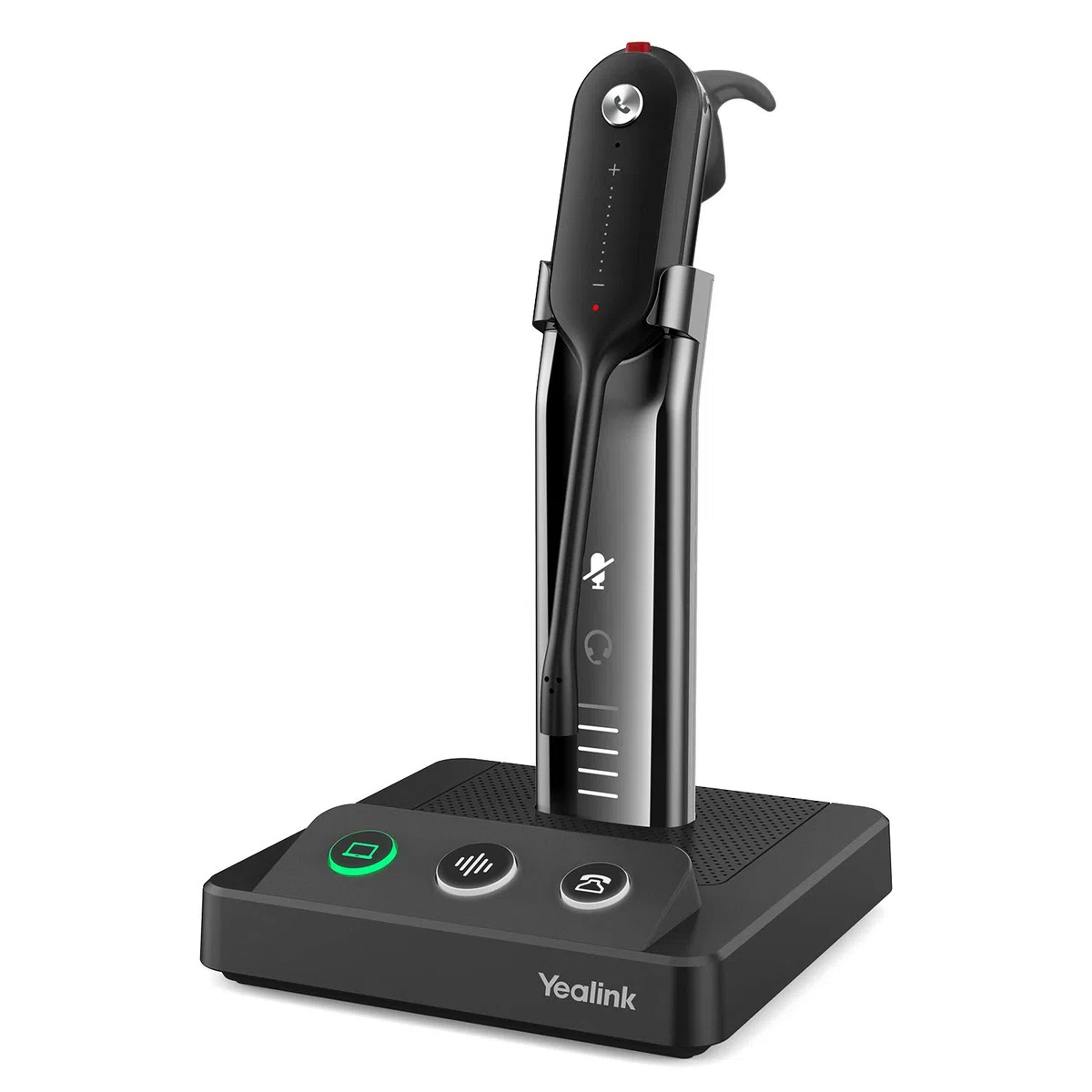Yealink WH63 UC Wireless DECT Headset Teams Zertifiziertes,Einohr (Mono) Kabelloses für Softphones VoIP Tisch Telefon,Bis zu 120m Reichweite,8 Stunden Sprechzeit pro Ladung