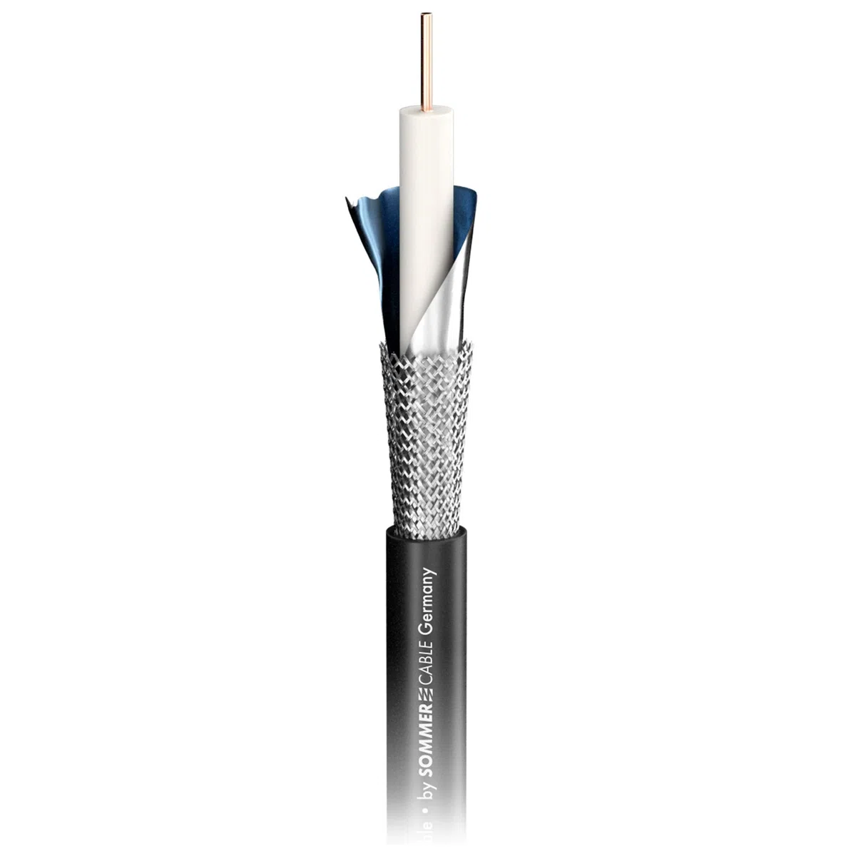 Sommer Cable 1,5m 12G 6G SDI UHD BNC Video-Kabel HD-SDI (HDTV) SC-Vector 0.8/3.7 1x 0,80 mm² Videokabel BNC-Stecker NEUTRIK rearTWIST - VTGX-0150-SW-SW