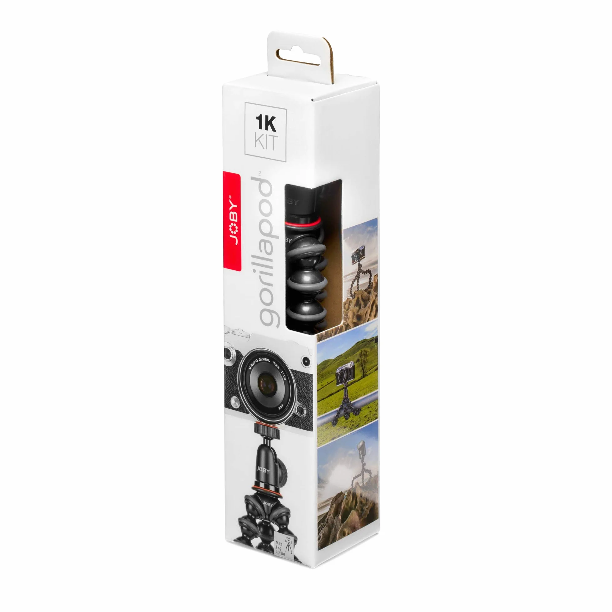 JOBY GorillaPod 1K Kit flexibles Kompaktstativ mit Kugelkopf für Kompaktkameras CSC spiegellose Kameras