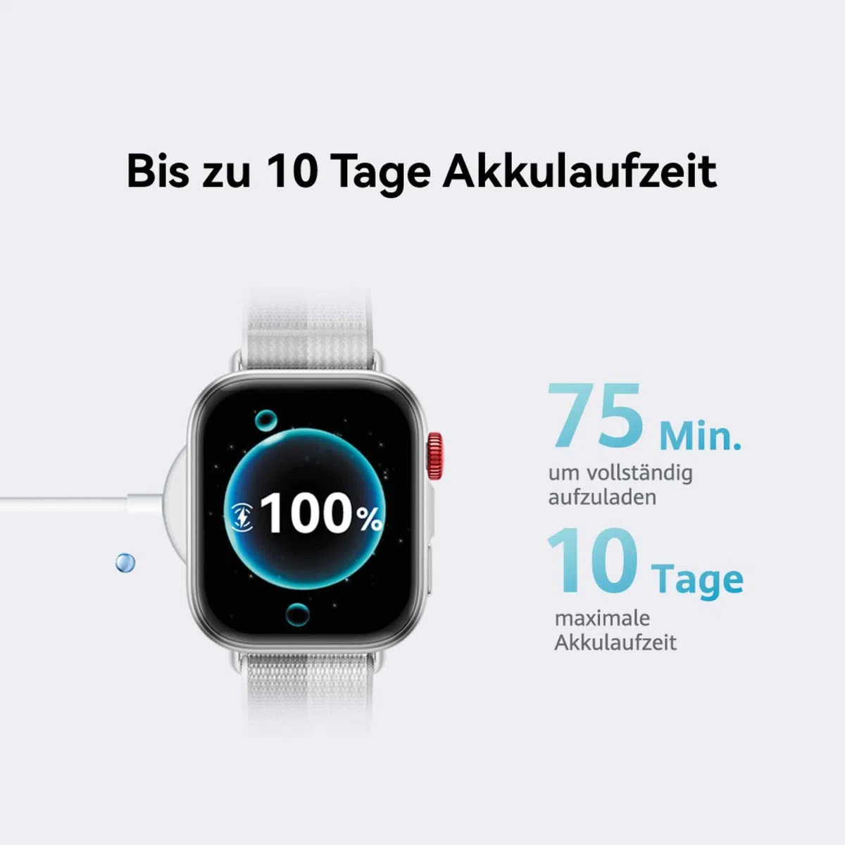 HUAWEI Watch FIT 4 Smartwatch GPS Fitness Tracker Schlaf-Tracking Gesundheitsmanagement 2000 Nits 10 Tage Akkulaufzeit 5 ATM Kompatibel Android iOS Weiß