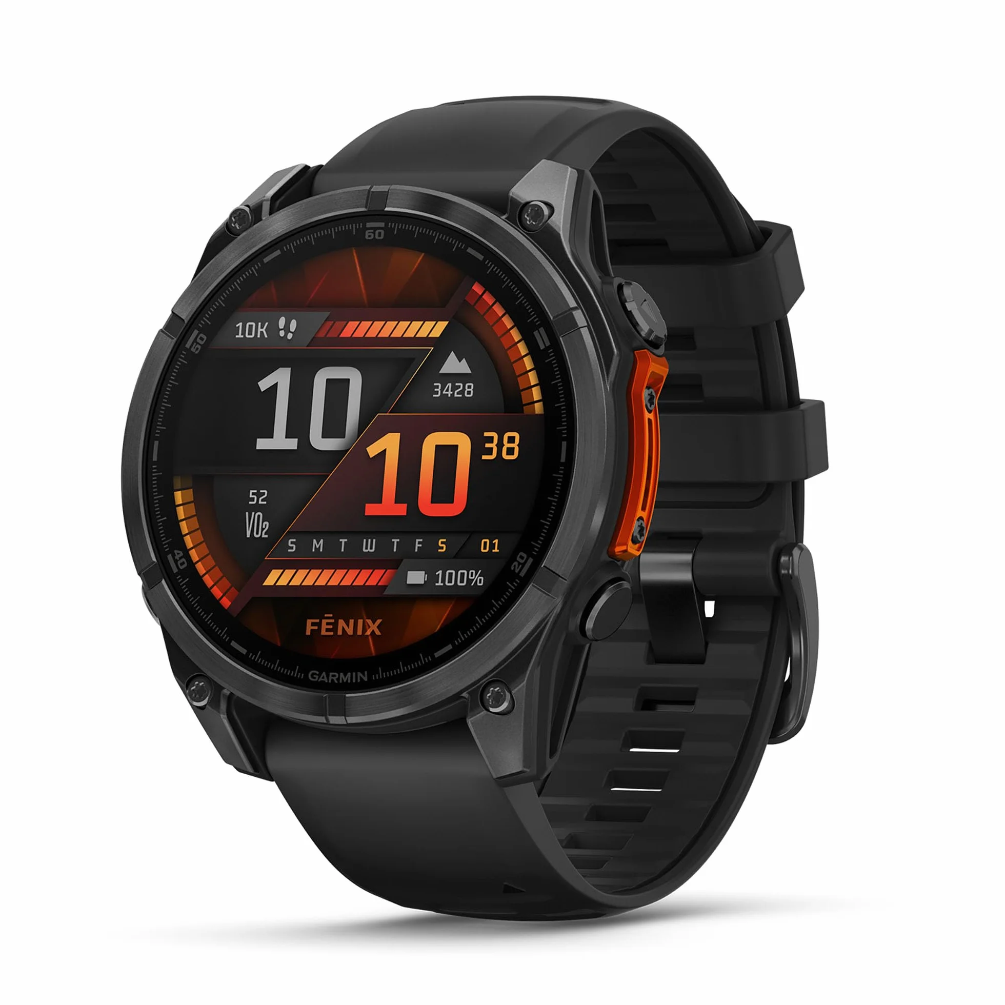 Garmin fēnix 8 47mm Multisport-Smartwatch AMOLED Touchdisplay 16 Tage Akkulaufzeit TOPO-Karten EKG
