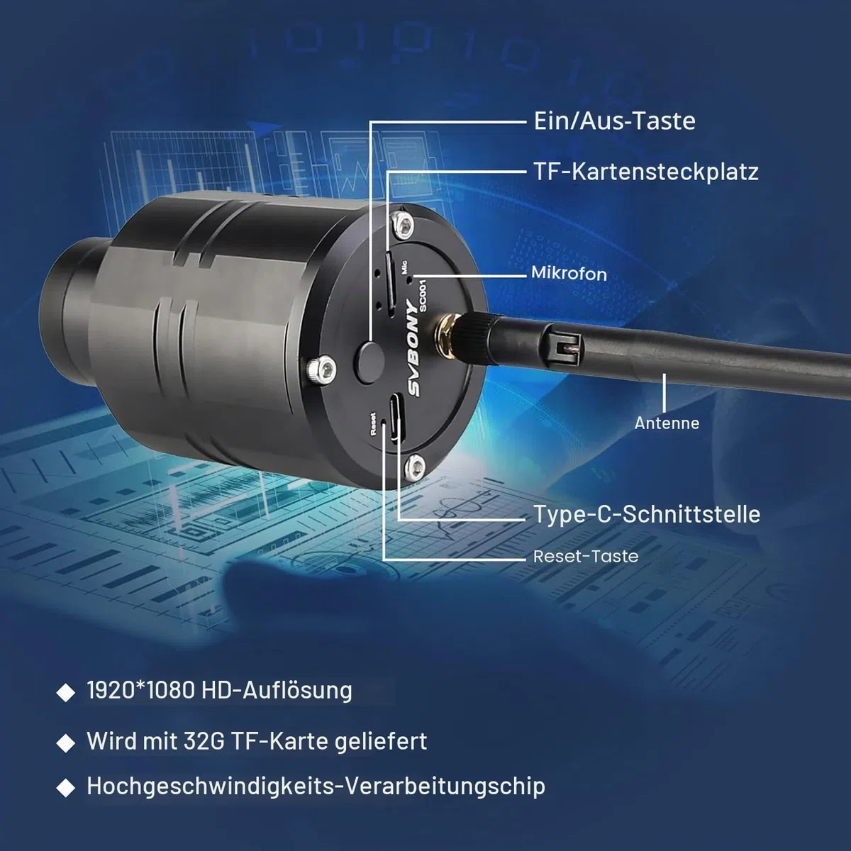 Svbony SV41 Mak Spektiv mit WiFi-Kamera Und Adapter M48 auf M42, 25-75x70 Mak Telescope, BAK4 Prism FMC Optics Wasserdicht Spektiv mit Stativ für Vogelbeobachtung Sportschützen Wildlife Scenery Mond