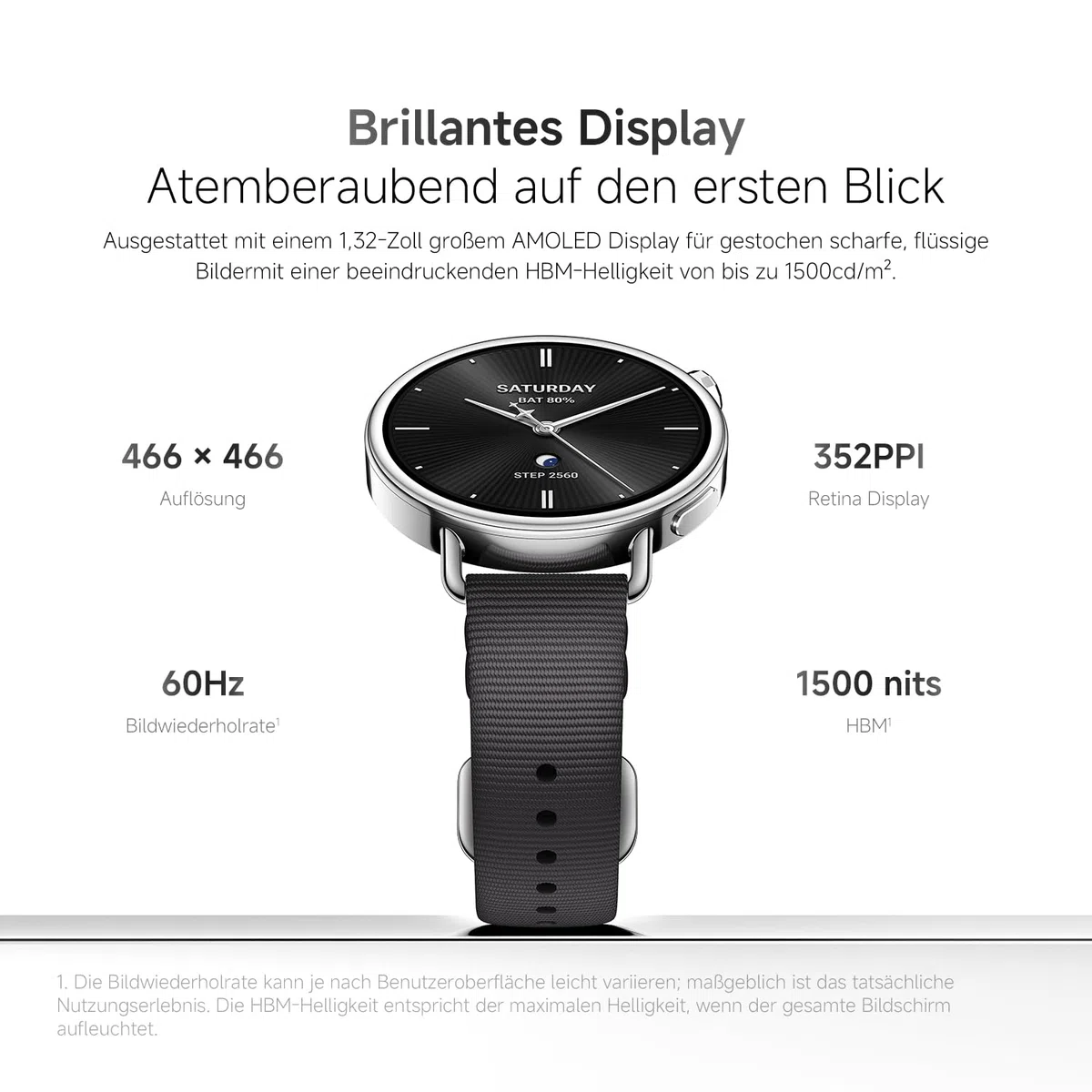 XIAOMI Watch S4 41mm Smartwatch Edelstahlgehäuse Fluorkautschuk-Armband Mintgrün