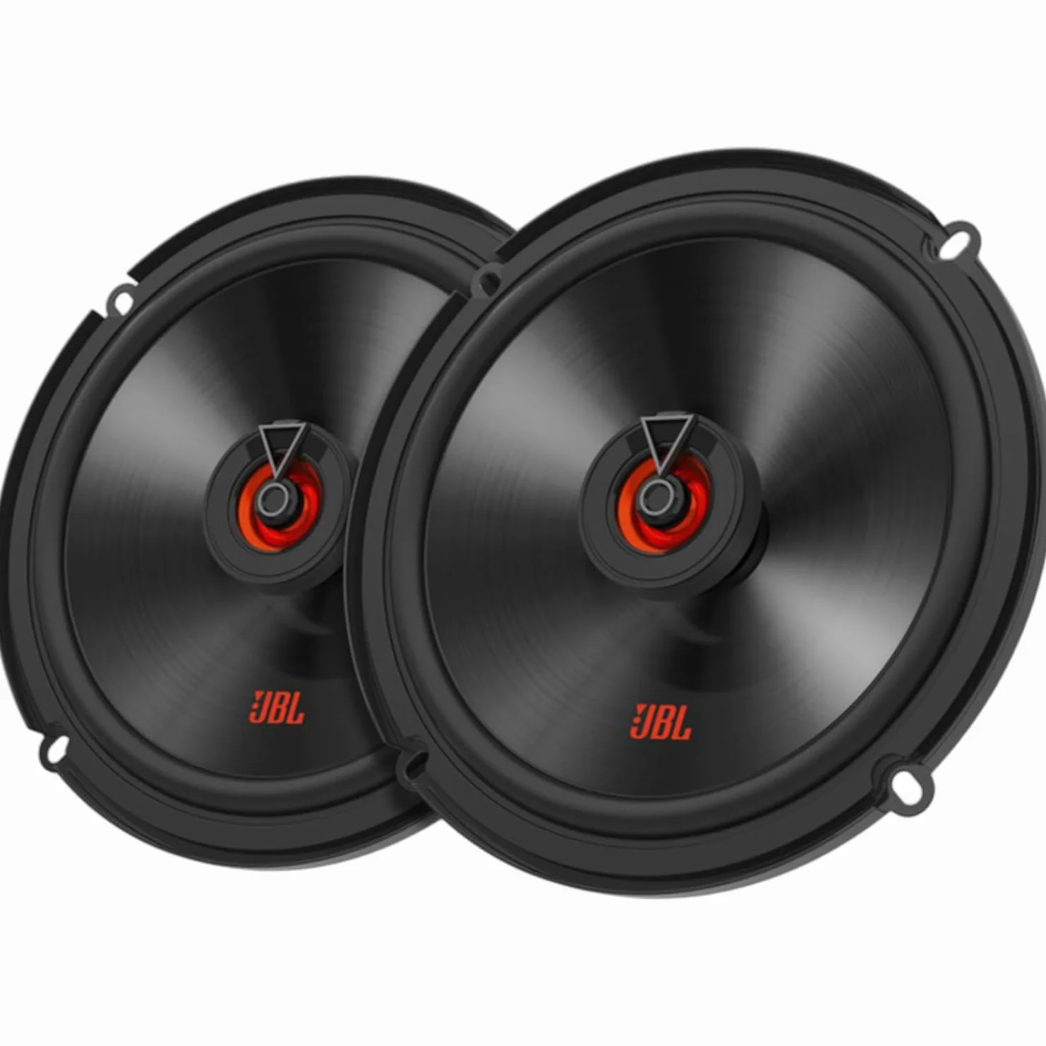 JBL SPKCB620F 6,5 Zoll 2-Wege Koaxiallautsprecher Auto mit 55 W RMS und 165 W Max, 92 dB Empfindlichkeit, 3 Ohm, 55 Hz–20 kHz, Plus One Woofer, PEI Hochtöner, Flache Bauweise