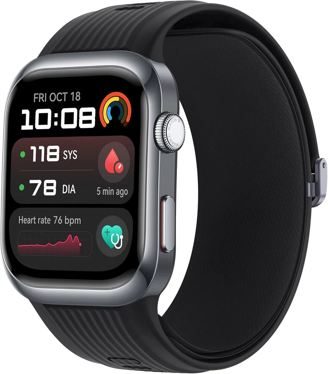 HUAWEI Watch D2 Smartwatch, 1,82" AMOLED-Display, Ambulante Blutdruckmessung, EKG, Schwarz