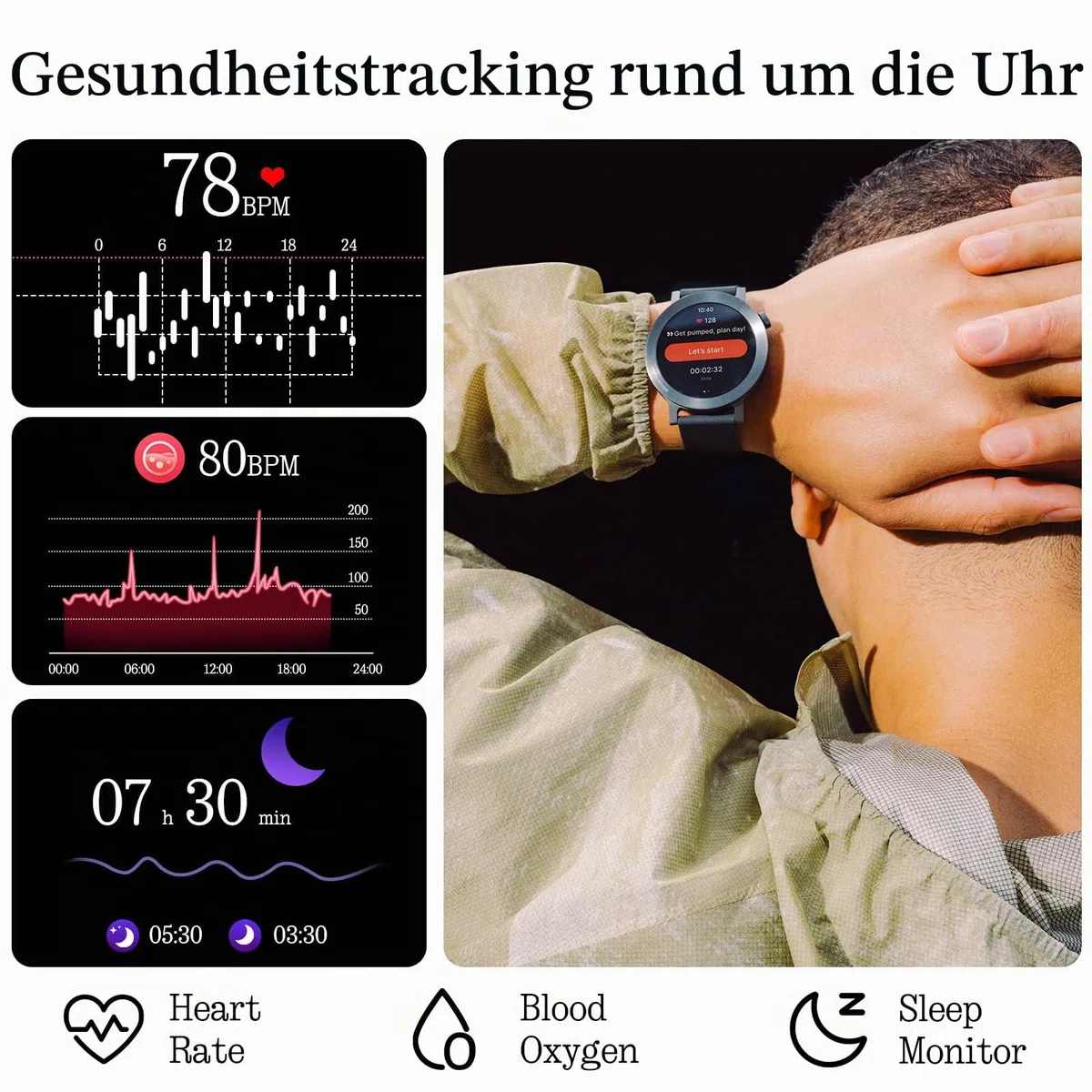 CMF Watch 3 Pro Smartwatch 1,43" AMOLED 13 Tage Akku Dual-GPS Bluetooth-Anrufe KI-Rauschunterdrückung Herzfrequenz Schlaftracking Dunkelgrau
