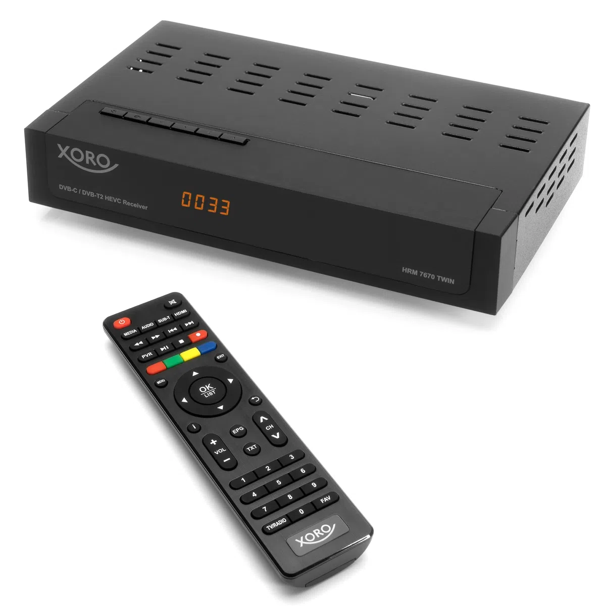 XORO HRM 7670 Twin DVB-C/DVB-T2 HD Receiver