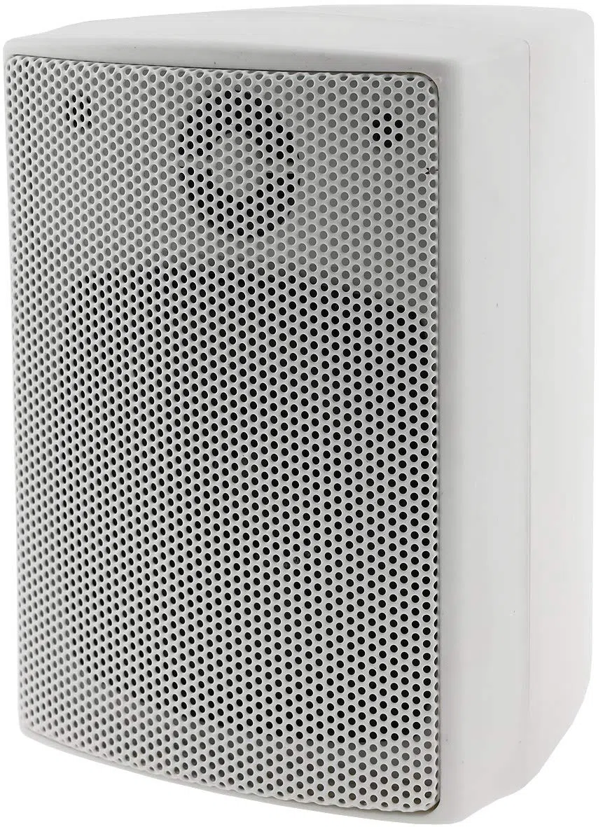 ChiliTec 2-Wege Lautsprecher Weiß Paar Wand-Lautsprecher für HiFi Stereoanlage Heimkino 60Watt 8Ohm