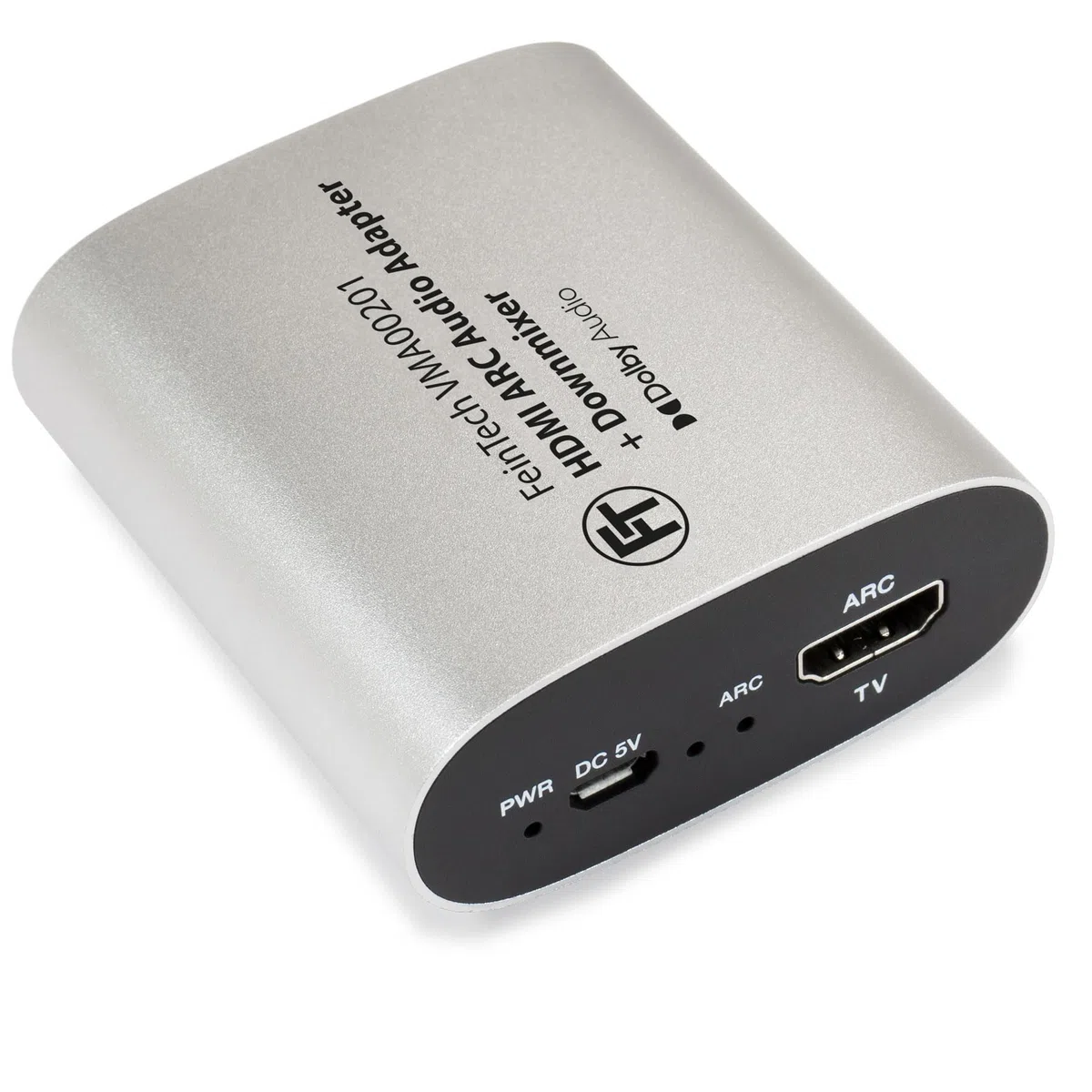 FeinTech VMA00201 HDMI-ARC Audio TV Adapter Soundbar + Kopfhörer/Hörgerät | Gleichzeitige Audioausgabe über Soundbar und Audiosender