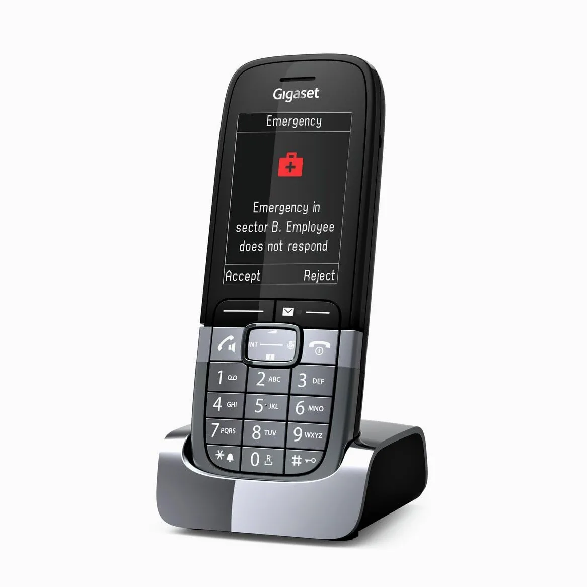 Gigaset SL850H Pro・DECT-Telefon・Kabelloses Mobilteil・Freisprecheinrichtung・500 Eintragungen・Anrufer-Identifikation・Titan (S30852-H3175-R102)
