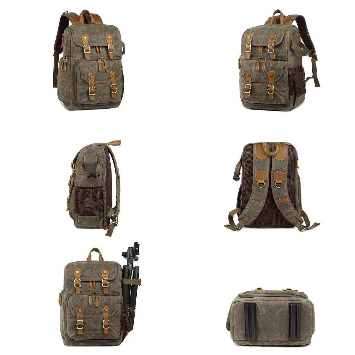 YuanWen DSLR-Kamera-Rucksack, große Kapazität, vorne offen, wasserdicht, stoßfest, SLR/DSLR-Kamera-Rucksack, Kamera-Reisetasche, professionelle Kameratasche