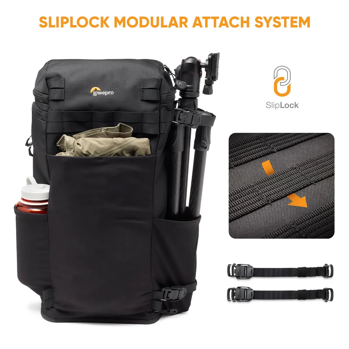 Lowepro ProTactic Lite BP 250 AW III Laptop-Rucksack, Zugriff Oben u. seitlich, Profi-Kameratasche, DSLR/Drohnen/spiegellose Kameras, bis zu 16" Laptop, Regenhaube, für Foto-/Videografen, Volumen 30l