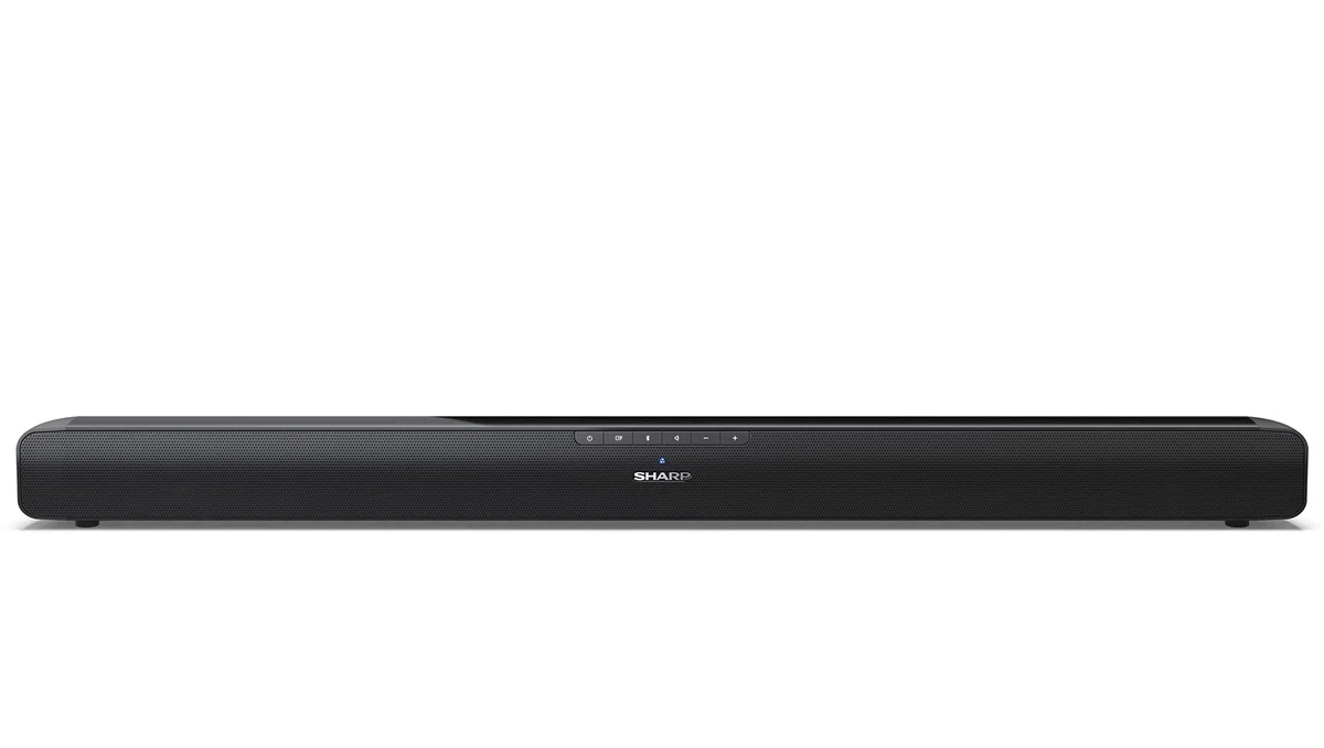 SHARP HTSB100 2.0 Soundbar 75W (USB, Bluetooth, HDMI, Optisch, AUX-In (3,5mm), Breite: 80cm), schwarz