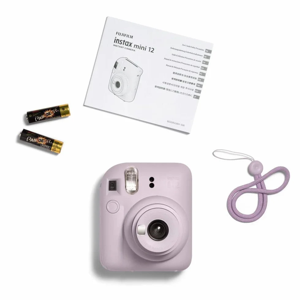 Fujifilm instax Mini 12 Sofortbildkamera mit 20 Filmen, Lila