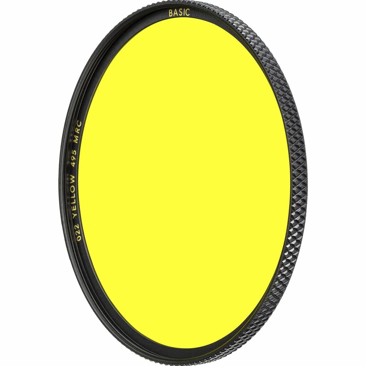B+W Gelbfilter 022 MRC Basic 46mm (16x vergütet, Professional), 1102637, Black
