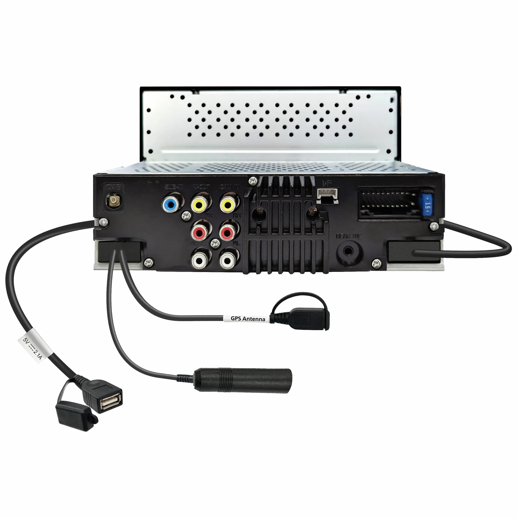 Kenwood DMX6523DABS - 17,3 cm WSVGA Moniceiver mit DAB+/FM, Wireless CarPlay & Android Auto, Apple & Android Wireless-Mirroring, Bluetooth, kapazitivem Touchpanel, DSP, 4 x 50 Watt, 3 x Pre-Out 2,5V
