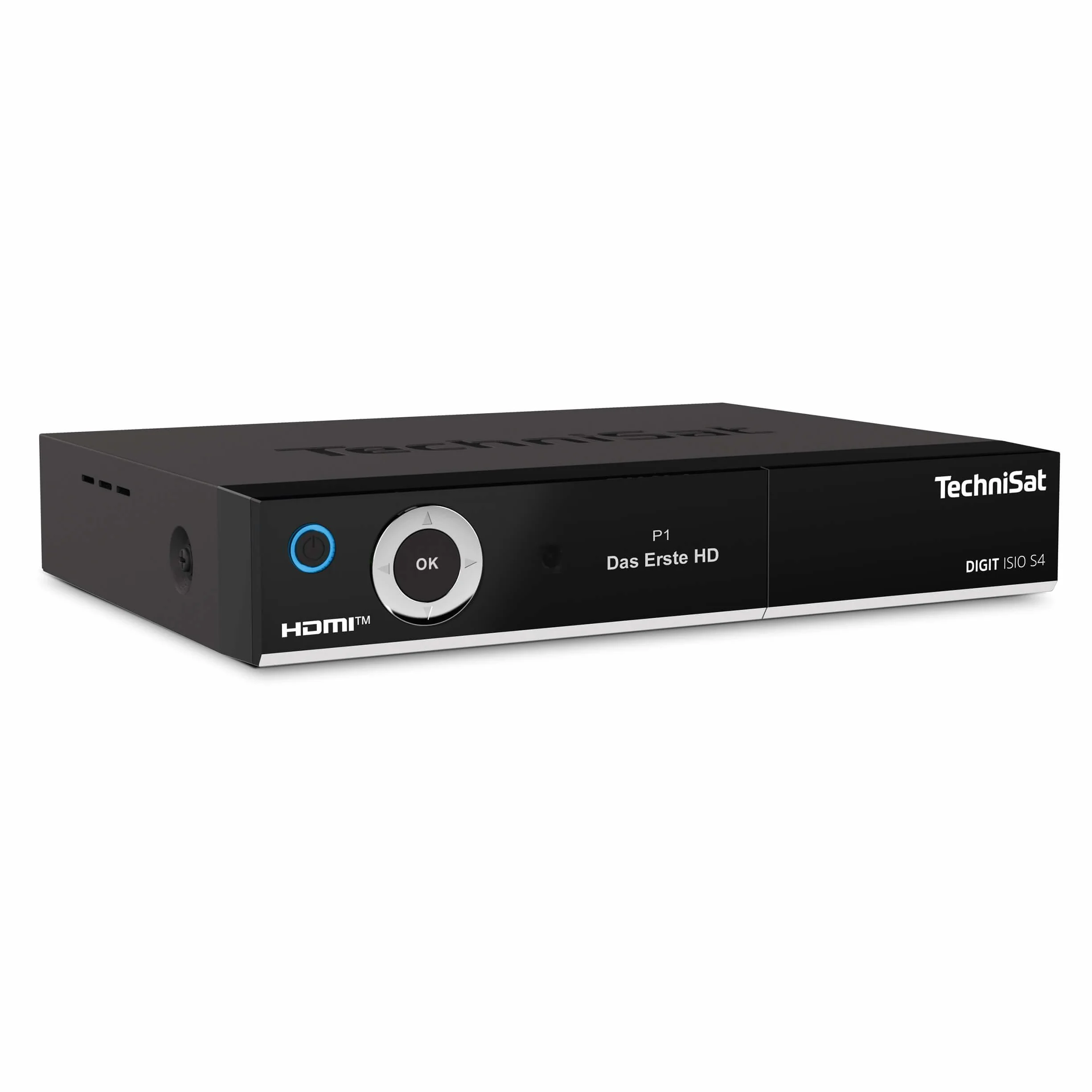 TechniSat DIGIT ISIO S4 – Twin Sat-Receiver mit alphanumerischem Display (HDTV Twin-Tuner, DVB-S2, PVR Aufnahmefunktion via USB, HbbTV, CI+, HDMI) schwarz