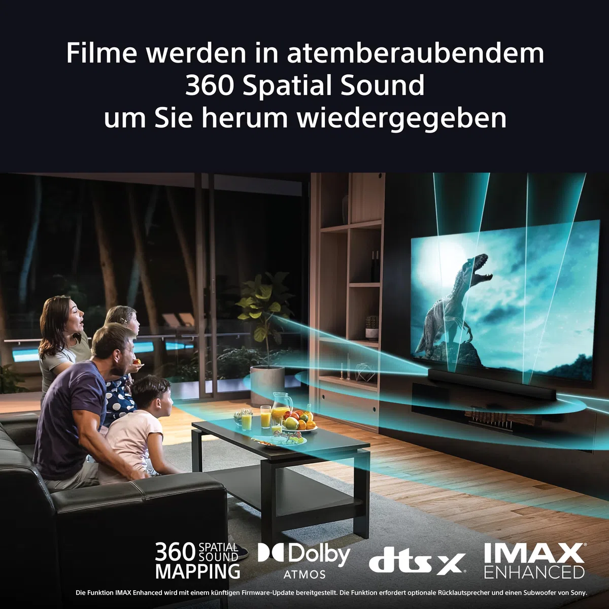 Sony BRAVIA Theatre Bar 9 Dolby Atmos Soundbar für Fernseher, 13 Lautsprecher, WiFi, Bluetooth, 360 Spatial Sound Mapping, TV Lautsprecher