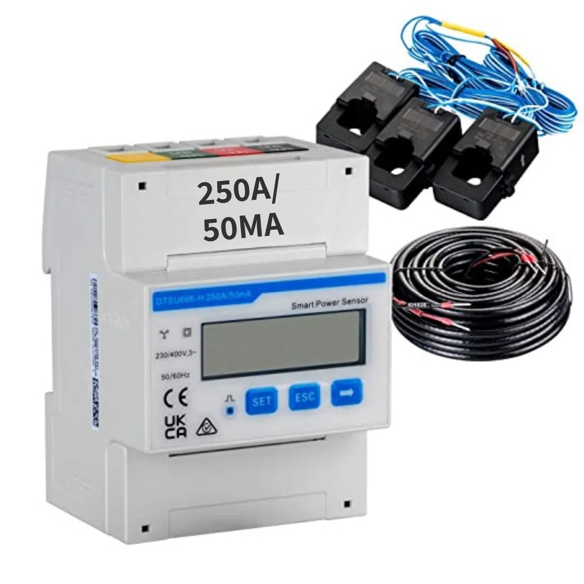 Avoltik Huawei Smart Power Sensor DTSU666-H 250A/50mA Stromzähler Stromsensor Smartmeter Leistungssensor für PV Anlage