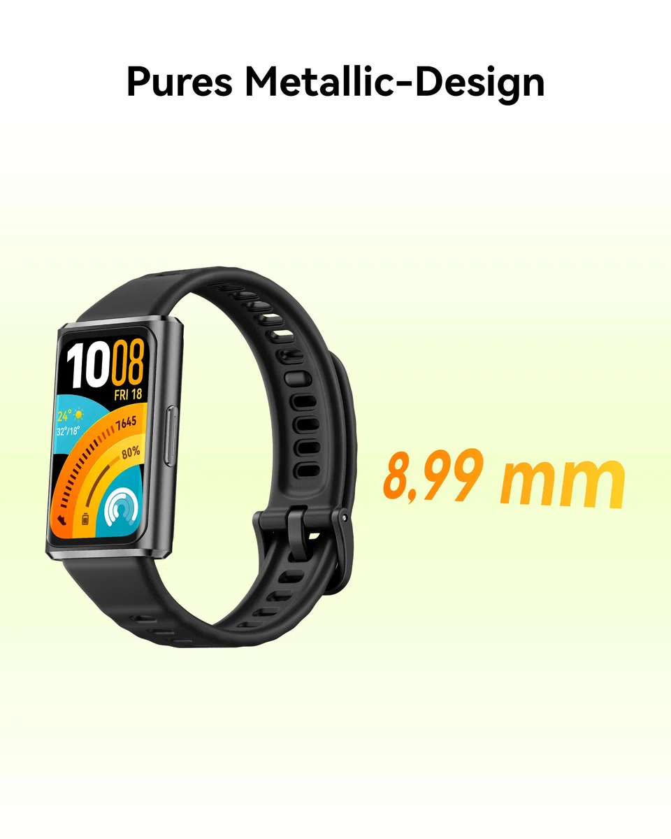 HUAWEI Band 11 Pro Smartwatch, Autonomes GPS Fitness Tracker, 1,62″ AMOLED 2000 Nits, Herzfrequenz- & Schlaftracking, SpO2, 5 ATM, Legierungsgehäuse, Schwarz