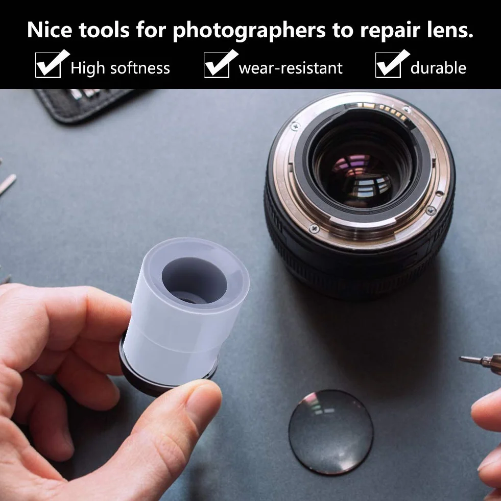 Objektiv Reparatur Werkzeug Ring - 9-Teiliger Objektiv Entfernungsring - Kamera DSLR Objektiv Reparatur - 8~83mm Objektivreparaturentfernung - Gummizubehör